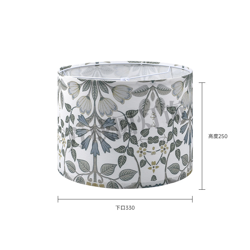 Nuevos productos de lámpara de escritorio desmontable pequeña orquídea fresca impresión de lámpara KD lámpara de tela de cabezal de cama