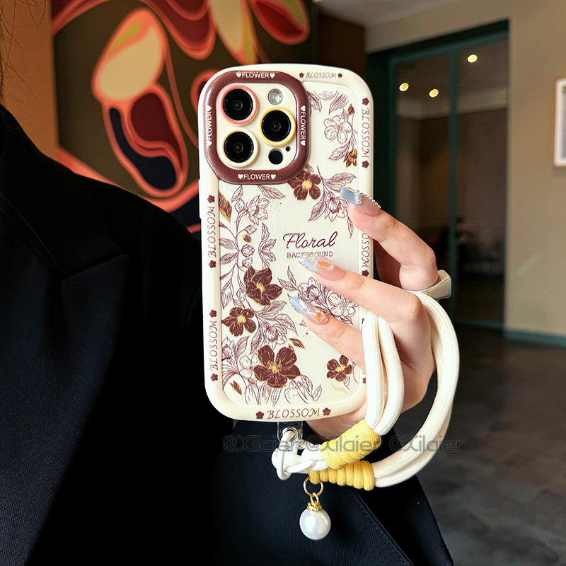 适用OPPO A94手机壳A74山茶花78硅胶A73软壳小清新A53s全包5G新款