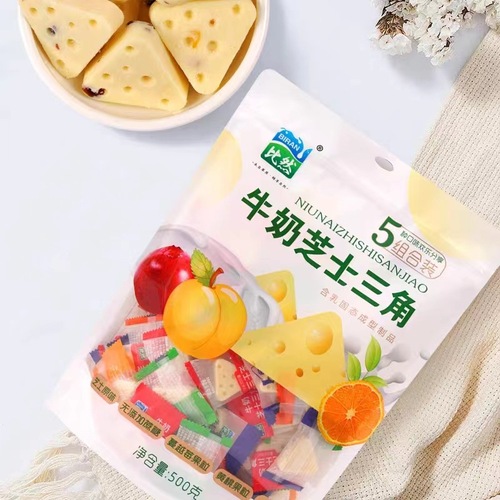 Triangular cheese Biran milk cheese triangle combination pack 5 flavors 500g Inner Mongolia cheese snack cheese