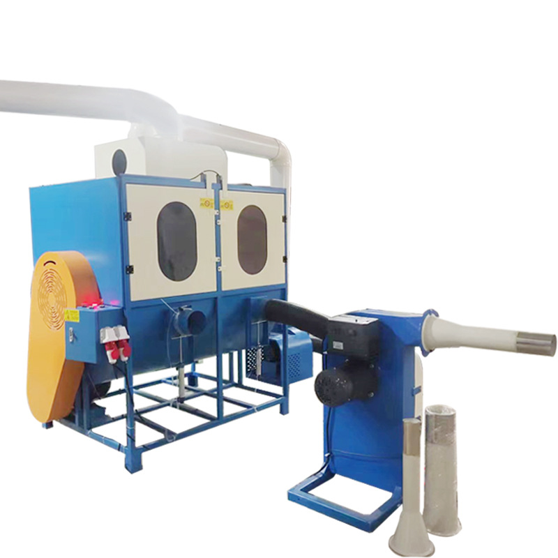 Máquina Automática Mezcladora y Llenadora de Algodón Automática, Mezcla Multimaterial para Juguetes y Textiles de Hogar