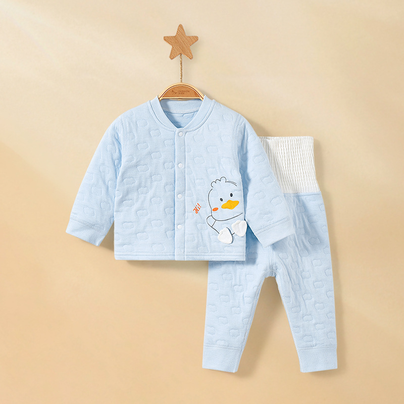 Abrigos de otoño para bebés, pantalones de otoño para niños, invierno para niños, relleno de algodón para niños, cintura alta para niños, ropa interior caliente para bebés