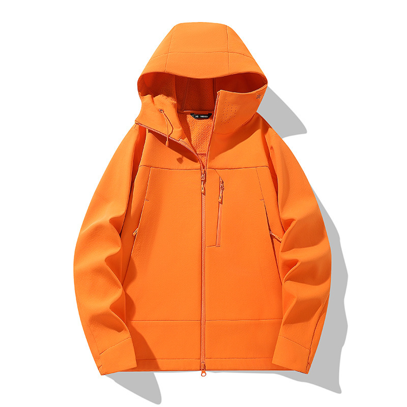 Powerhouse Factory Lightweight Softshell Jacket for Men and Women, Spring and Autumn Thin Style, Water-Repellent, Breathable, Tear-Resistant, Hiking and Fishing Clothing