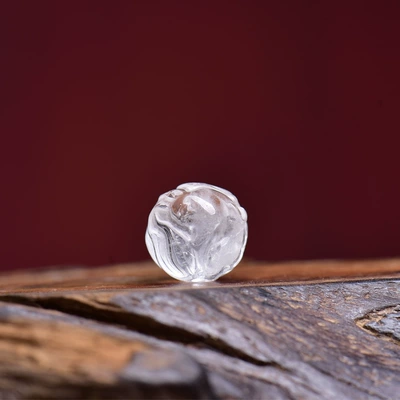 Zərgərlik ara hissələri – semi-finished white crystal carving pendant - no-9