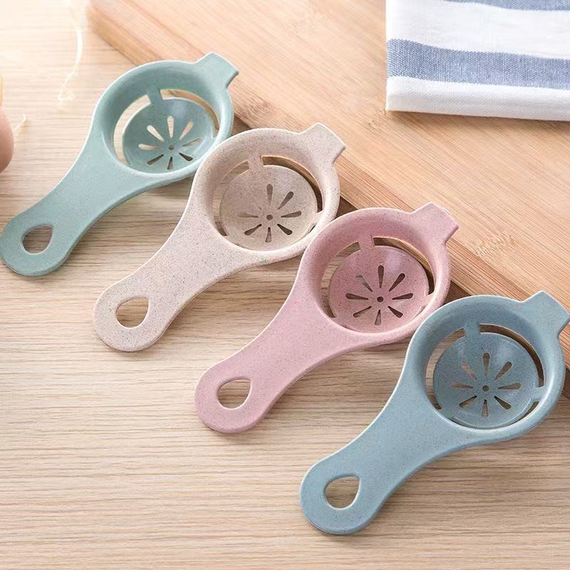 Egg white separator wheat straw egg liquid filter egg spoon kitchen…
