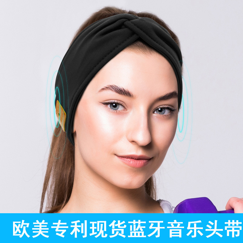 Spot Bluetooth turban sports antiperspirant hair band headset wireless headset music headband talkable Bluetooth turban