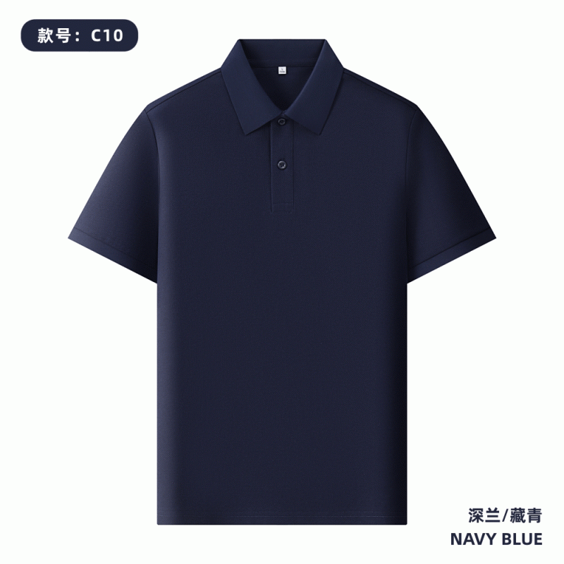 220g 40pcs 100% seda larga camisa de algodón polo personalizada logotipo publicidad camisa cultural impresión de ropa de trabajo