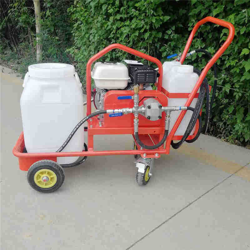 小型撒布机厂家乳化沥青洒布机 裂纹修补喷洒车容积40L软化沥青