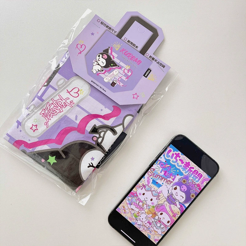 Санрию Hello kitty, подлинно милый складной ручной долговечный shopping bag