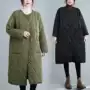 加大显瘦宽松中长款棉服