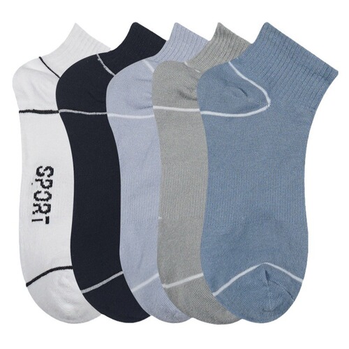 Men's 100% Cotton Summer Casual Simple Independent Packaging Antibacterial Deodorant Breathable Socks Fashion