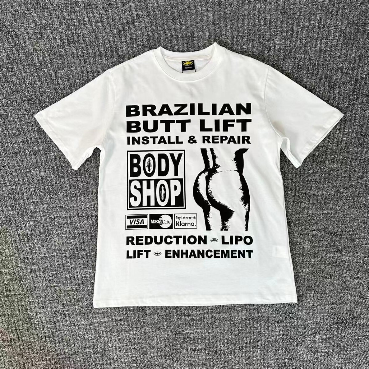 Corteiz T-shirt BBL Body Shop White