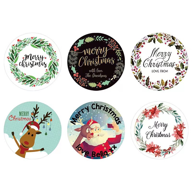 Christmas Santa Claus Deer Pvc Party Gift Stickers display picture 2