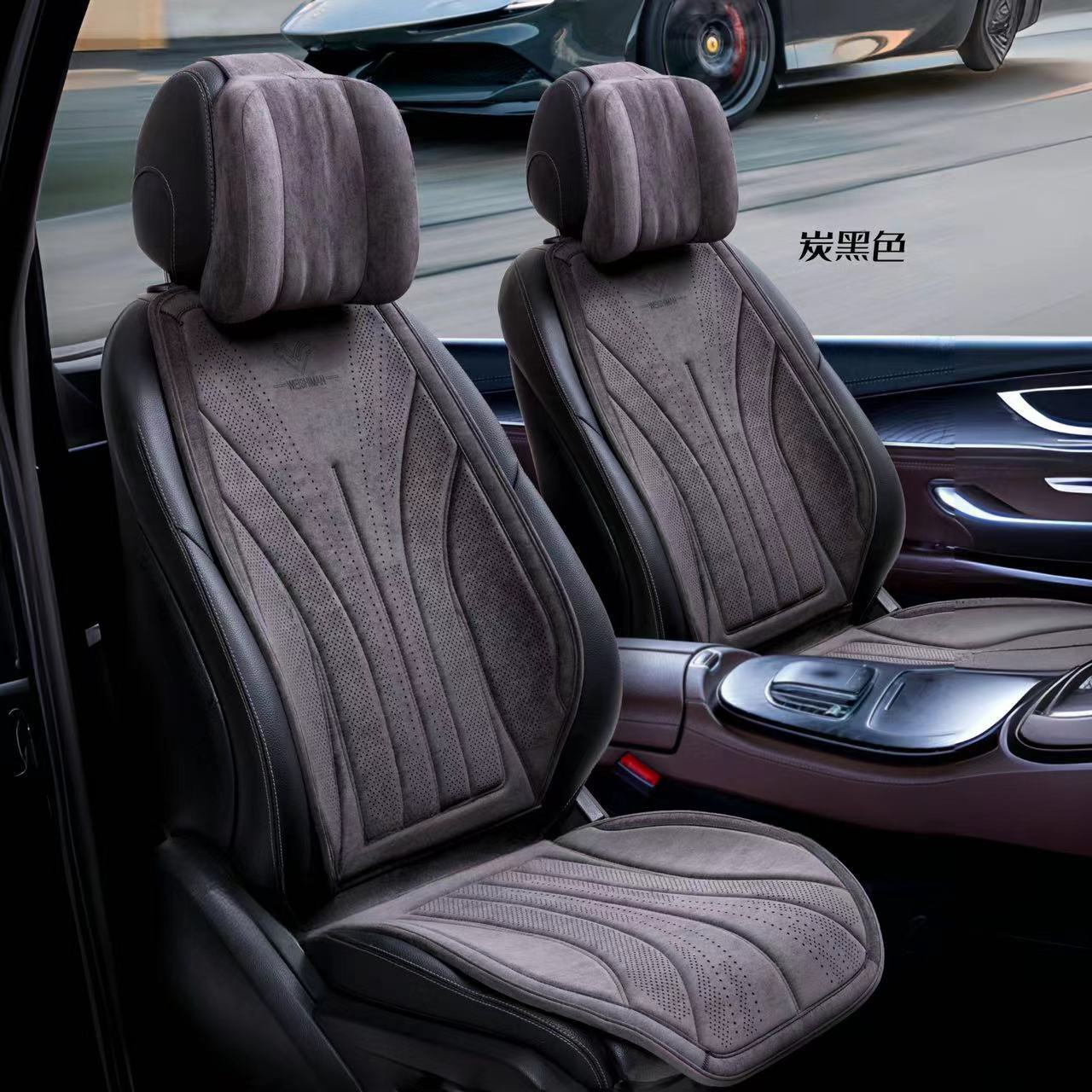 Universal – Seat cushion, seat cover Seat Cushion Lambswool - 5-seat-carbon-black