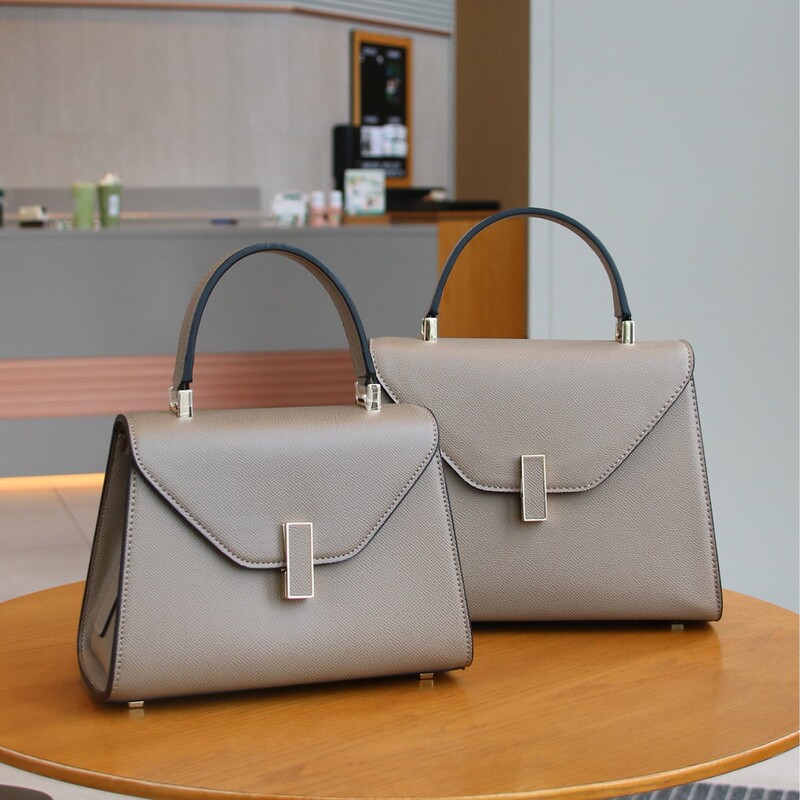 2025 Rose Story Liu Yifei's Same Style White Handbag, High-End Genuine Leather Kelly Bag, Shoulder and Crossbody Bag