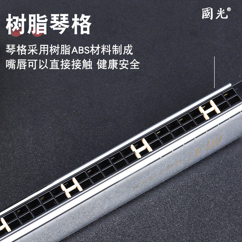 上海グォーグアンハーモニカ 24 穴 C キー大人初心者ポリフォニック学生発音記号記念モデル練習子供の入門レベル|undefined