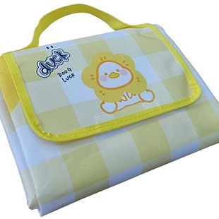 Oxford Cloth Picnic Mat Portable Waterproof Anti-Slip Mat Moisture-Proof Floor Mat Animal Shape Folding Zipper Backpack Beach Mat