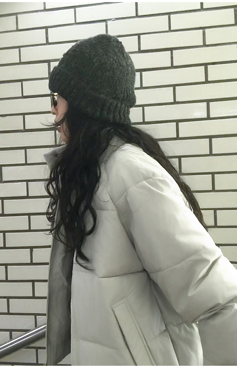 2024 Cross border Women's Ins Europe America Loose and Skinny Warm Bread Shor Lazy Wind Coon Jacke Winer Down_voghion.com
