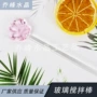 长柄少女可爱透明搅拌棒
