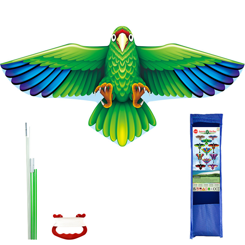 Parrot kite-green