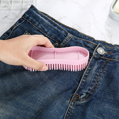 Factory direct sales plastic 8-character laundry brush jeans brush household hard-bristled board brush kitchen cleaning brush source goods