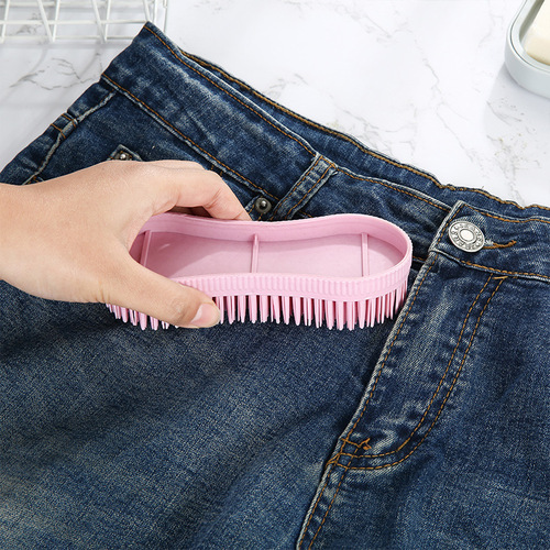 Factory direct sales plastic 8-character laundry brush jeans brush household hard-bristled board brush kitchen cleaning brush source goods