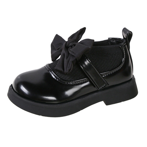 Children's Butterfly Bow Soft Sole Cotton Boots New Style Ankle Shoes for Girls, Suitable for Middle and Large Children and Students