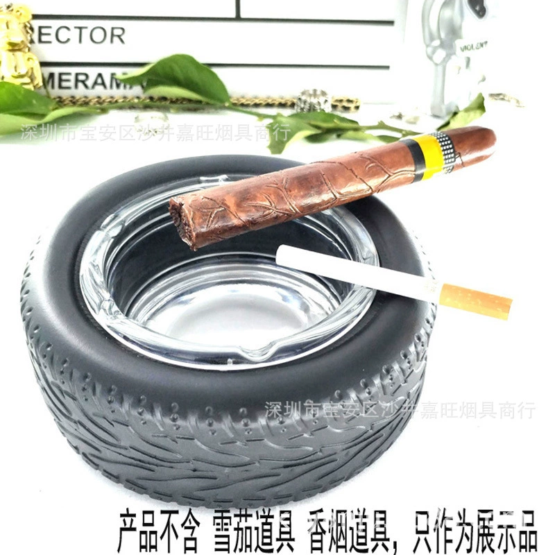 4575 большая шина Резина новое стекло Пепельница автомобильная реклама подарки предметы интерьера пепельница