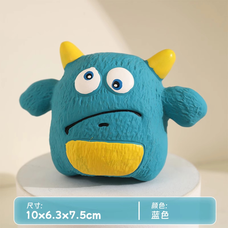 라텍스 소리 장난감 - 리틀 몬스터(블루)