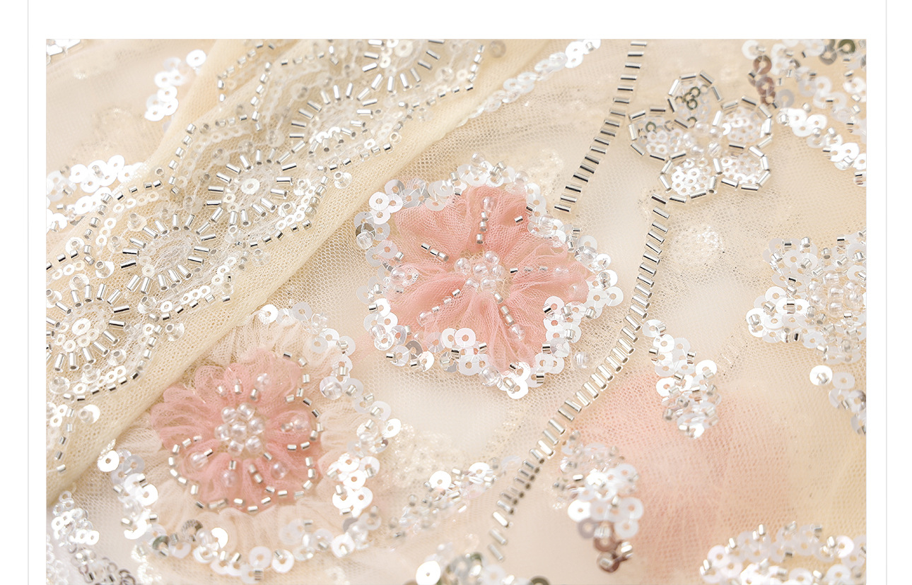 Áo khoác nữ phong cách dân tộc đính sequin jacquard khoét rỗng mỏng cao cấp M5026 — Màu mơ chi tiết 14