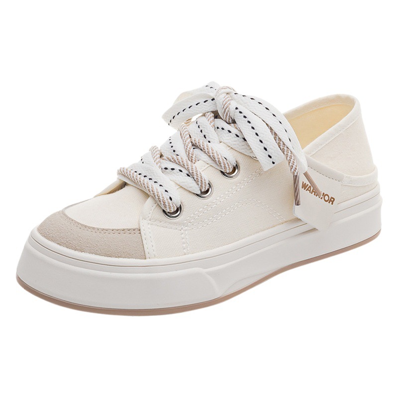 Resistente transpirable perezoso medio zapatillas para viajar pequeñas zapatos de lona frescos cómodos simples de color univoco zapatos de mujer
