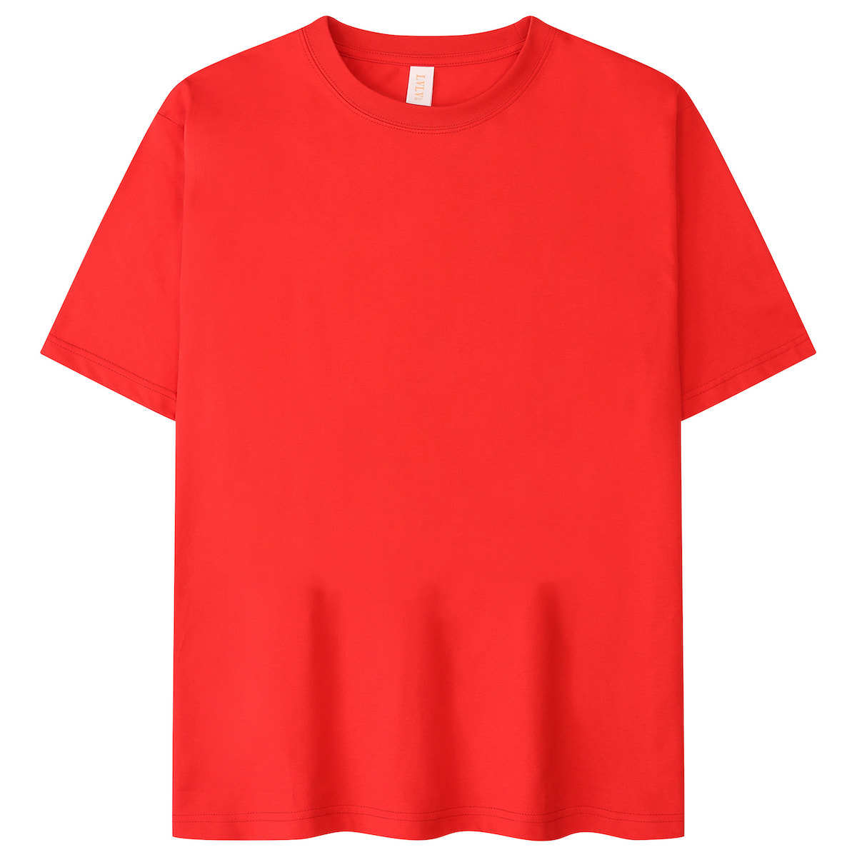 Ropa de hombre LVLV | Transmisión en vivo de comercio electrónico transfronterizo algodón fresco de manga corta camiseta hombres y mujeres de color sólido pareja T-imagen de impresión