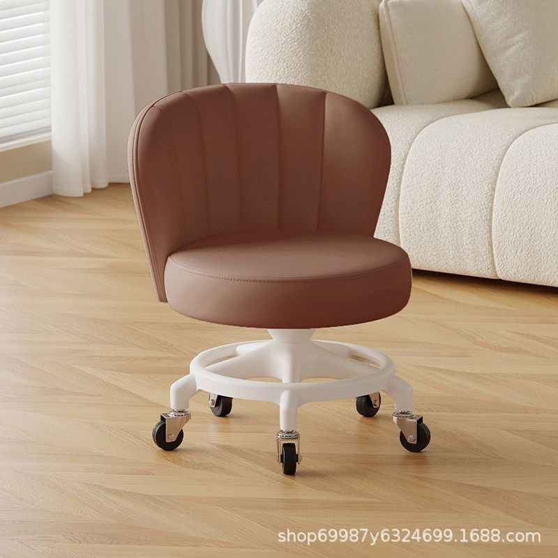 Rueda universal anti-rollback pequeña polea taburete baja silla respaldada para el hogar con un niño banco redondo rueda de correa rueda silenciosa