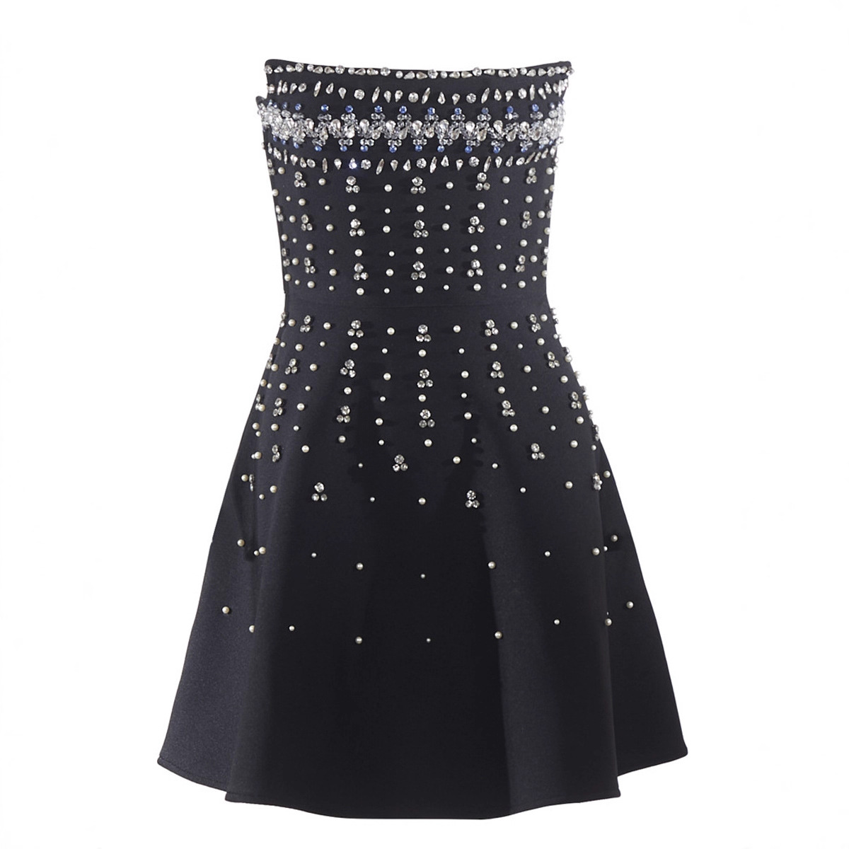 European and American Explosions Women's Rhinestone Strapless Waist Bandage Dress Fashion Dress Elegant Slimming Dinner Skirt
