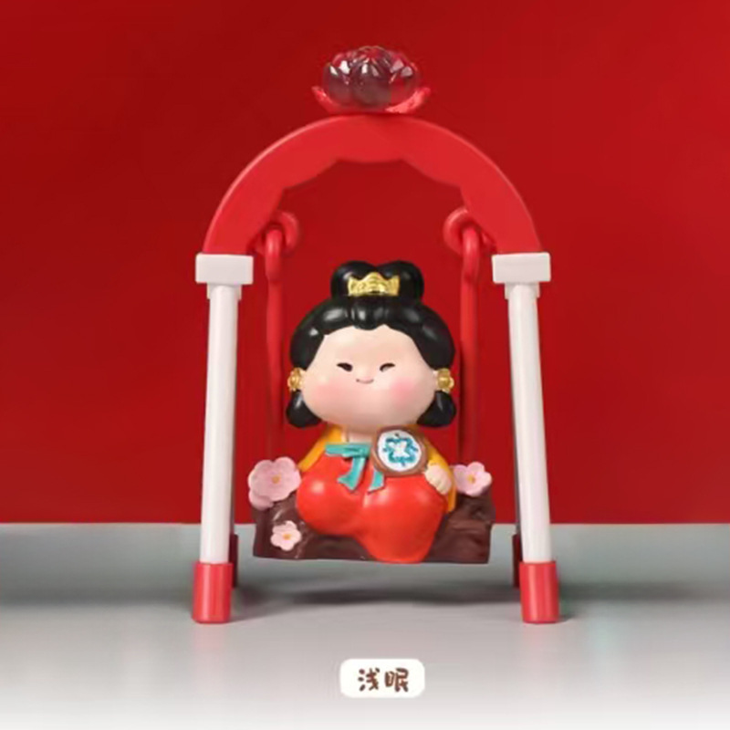 新款可爱福瑞猫猫元气不倒翁桌面摆件创意潮玩车载装饰品厂家直销|undefined