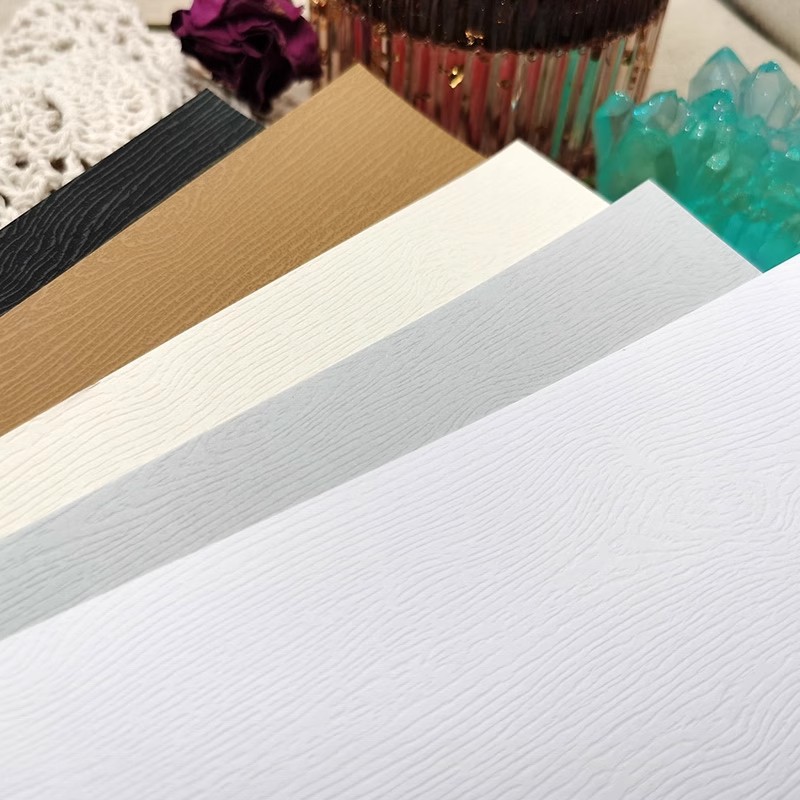 Papel de madera 120g de papel de arte de textura nuevo papel relieve papel de contabilidad