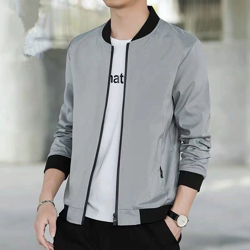 2024 весна и осень новый пиджак мужской открытый спорт повседневный топ бейсбольный пиджак с воротником