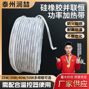 Parallel Constant Power Heating Wire Silicone Electric Tropical Cold Storage Frost Antifreeze Heating Wire Heating Wire 25W40W50W