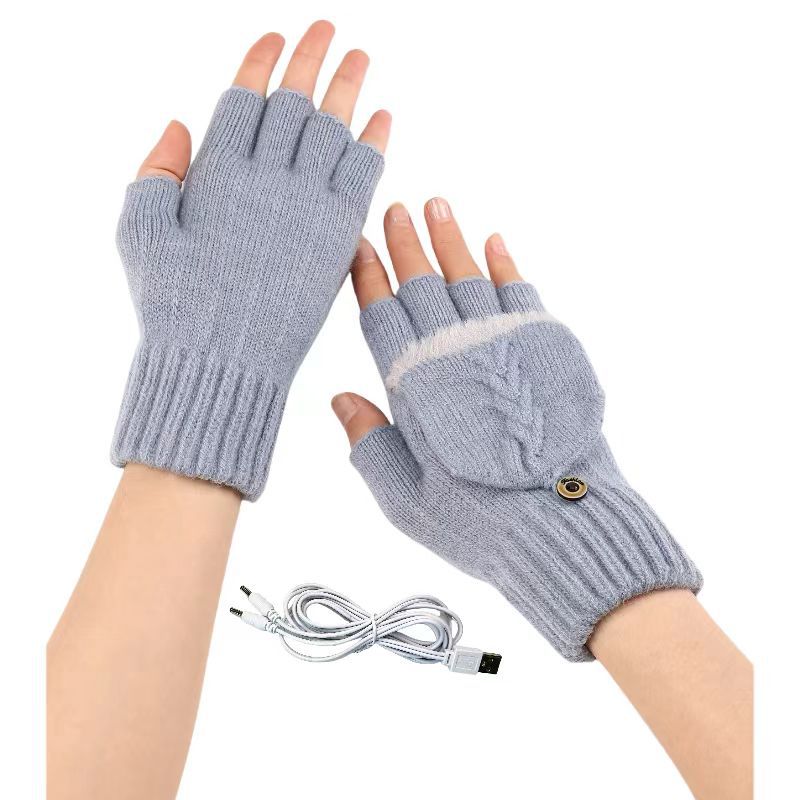 하늘색 양면 손바닥 및 손등 가열