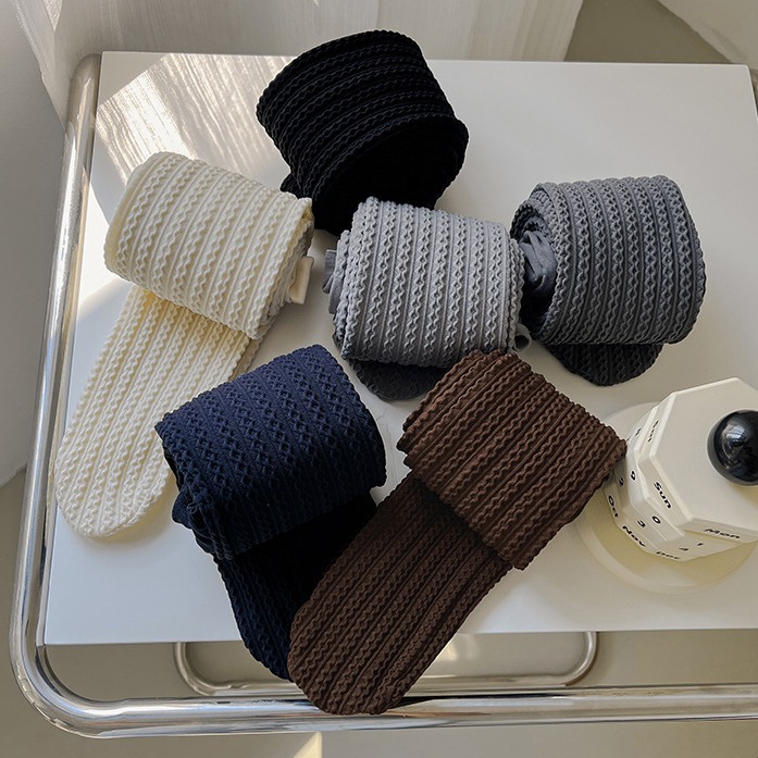 2024 autumn and winter thin 100D Japanese hemp pattern pants leggings socks with feet Joker leggings wholesale