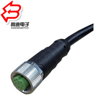 M12�A�ξ����B���� ����ֱ�^��ĸ���ӷ�ˮ�B��������ʽPUR��ɫ��