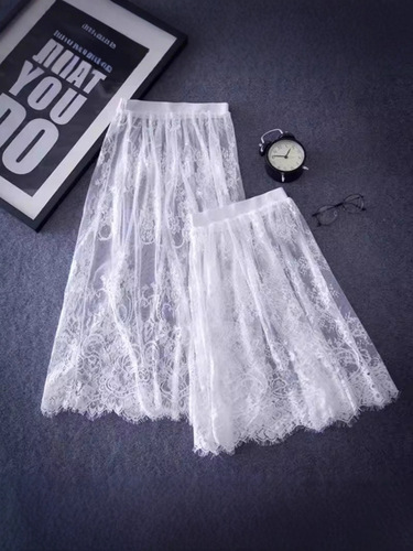 Summer lace petticoat special for cheongsam, anti-exposure petticoat, base dress, mesh, new lace skirt for women
