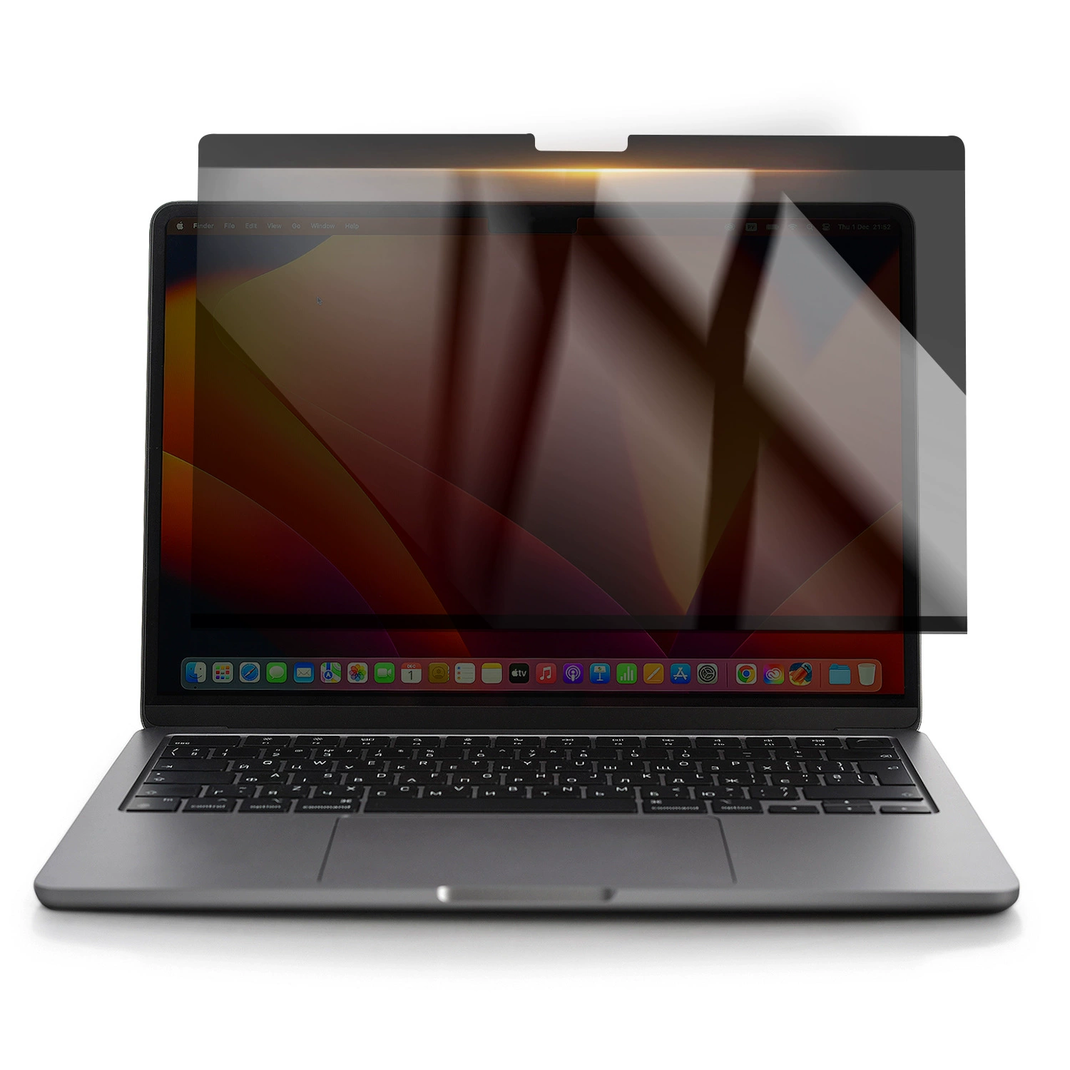 Подходящее для MacBookPro Apple ноутбука противозакрытое мембранное защитное стекло с магнитной фиксацией синего света против слепого экрана