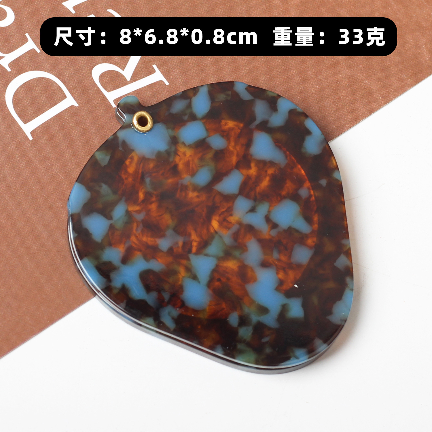 Espejo de hoja de ácido acético Espejo de vidrio Espejo de tocador Espejo de maquillaje Espejo de protección de corazón plegable de almacenamiento de viaje