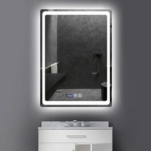 智能浴室鏡大尺寸帶燈觸摸屏簡約掛牆式衛浴壁掛led燈科技感