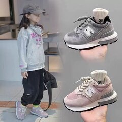子供の阿甘靴2025春秋の新型の女の子のカジュアルなお父さんの靴の男の子の運動靴の中で大きい子供のランニングシューズ