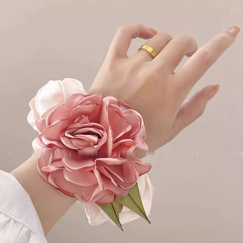 2024 Super Fairy Flower Large Intestine Hair Tying Ribbon for Girls Elegant Style Rubber Band Hair Tie Ins
