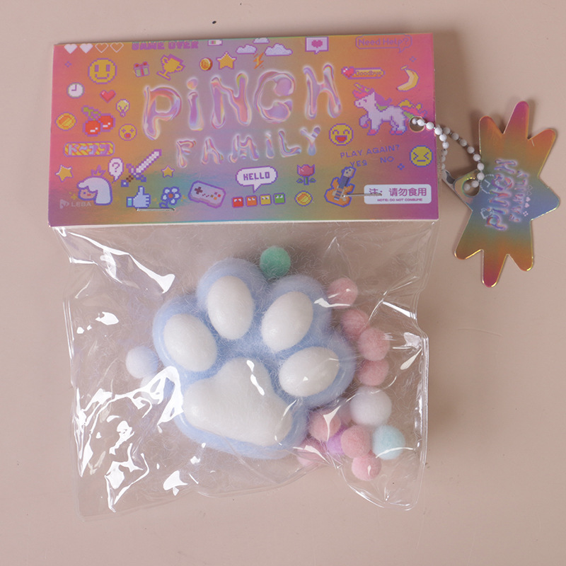 tpr シミュレーション食品おもちゃピンチおもちゃ減圧シミュレーション子供のおもちゃ減圧ブラインドバッグぬいぐるみ猫の爪ピンチ楽しい|undefined