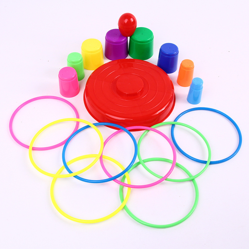 Children's Throwing Rings, Jenga, Parent-child Interaction, Indoor and Outdoor Puzzle Sets, Competition Rings, Children's Toys Wholesale