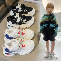 Children's Spring and Autumn Running Shoes, New Soft Sole, for Girls and Boys, School Basketball Shoes, White Leisure Shoes