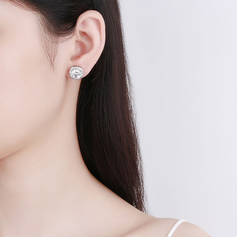 Zircone Klip Ohrringe Für Damen Mit Diamantbesatz Elegant_voghion.com